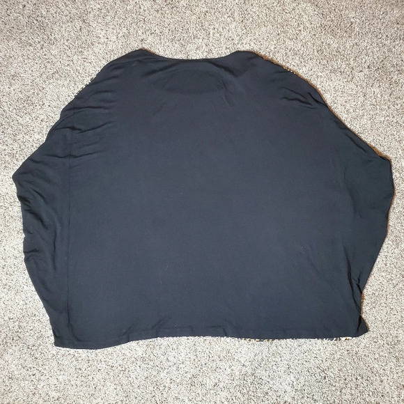 Cable & Gauge Animal Print Batwing Dolman Sleeve Top Women's Plus Size 3X - Picture 12 of 12